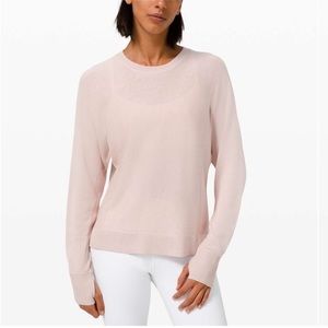 lululemon athletica Lightweight Crewneck Sweater in Blush Pink